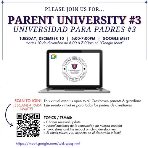 Parent University #3